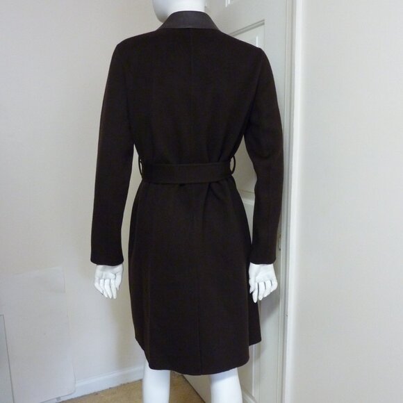 Theory Oaklane Belted Coat in Double-Face Wool-Cashmere - Picture 11 of 13